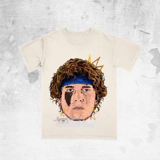 Discover Mahomes Cartoon Face Bootleg Tee, Vintage Retro Football Graphic Shirt