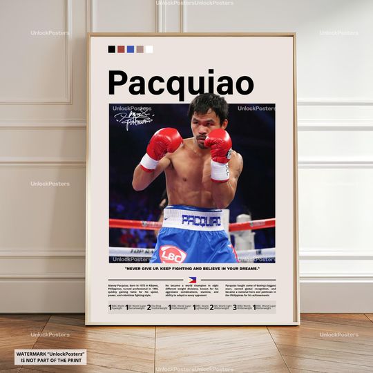 Discover Manny Pacquiao Poster, Pacquiao Print Wall Art, Pacman Decor, Boxing Legend Poster, Boxing Print Gift Idea, Pacquiao Boxing Fan Gift, Icons