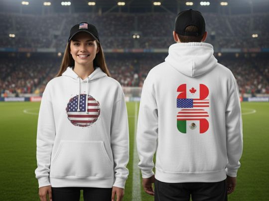 USA Soccer Hoodie: USMNT World Cup 2026 Gear, USA National Team Hoodie, American Flag Soccer Sweatshirt, Match Day Apparel