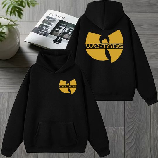 Discover Hip-hop group Wu-Tang Clan Classic W Double Sided Logo printed Hoodie 2026 Men women vintage Fleece Sweatshirt Unisex streetwear