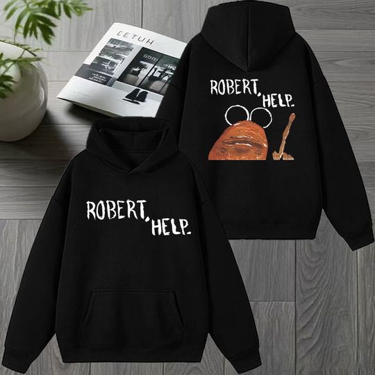 Discover 2026 harajuku Robert Help Marcus The Worm Double Sided print Hoodie Men women Cartoon Sweatshirt Unisex Fleece Casual pullover