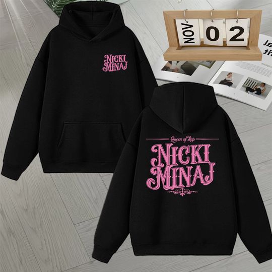 Discover Fashion Nicki Minaj Graphic Double Sided Print Hoodie Long sleeve Men Women Long sleeve Fleece Unisex Autumn Winter Sweatshirts