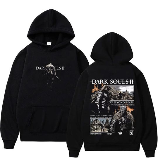 Game Dark Souls Merch Hoodie Men Women Vintage Gothic Rock Long Sleeve Sweatshirt Male Fashion Punk Oversized Hoodies Streetwear