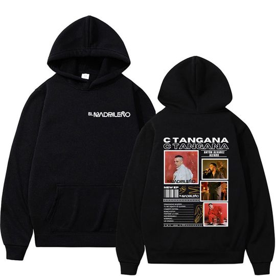 Discover Rapper C Tangana Anton Alvarez Album 2026 Tour Hoodies Men Women Harajuku Fashion Hip Hop Hoodie Long Sleeve Comfort Sweatshirts