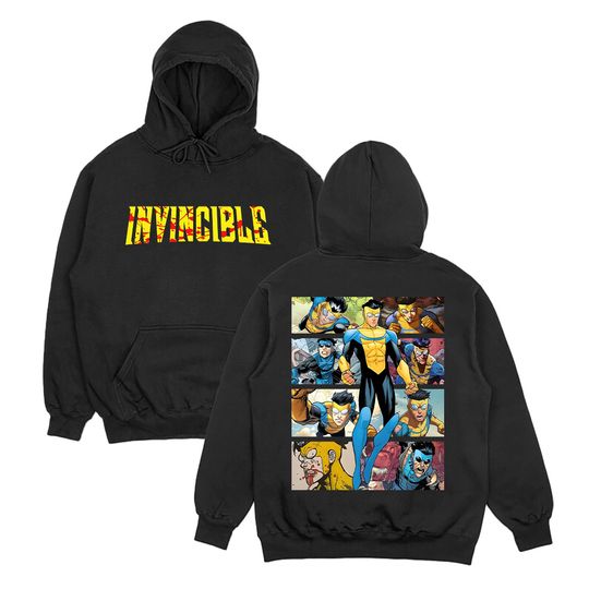 Discover Invincible Hoodies Invincible Mark Superhero Unisex Sweatshirt Omni-Man Invincible Clothes Perfect Gift for Comic Lover Pullover