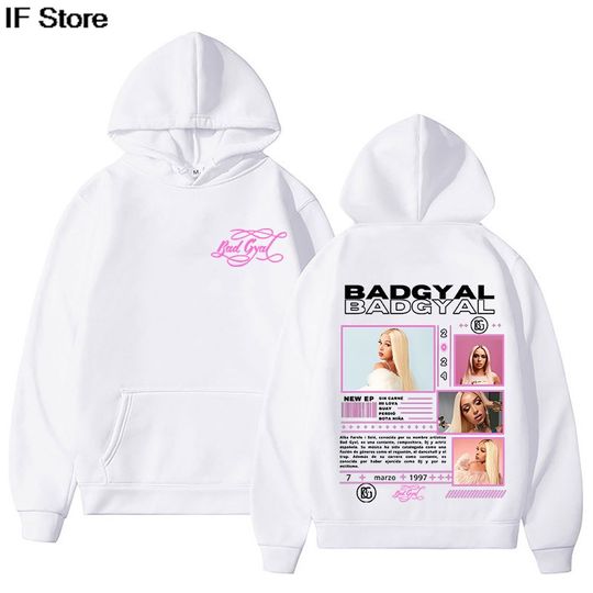 Discover Rapper Bad Gyal Graphic Hoodie 2025 Fashion Retro Women/men Hoodies Unisex Sweatshirt Classic Aesthetic Harajuku Winter Clothes