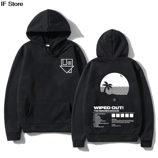 Discover Album Wiped Out Printing Hoodies NBHD The Neighbourhood Band Sweatshirts LongSleeve Hooded Pullovers Women Men Clothes Sudaderas