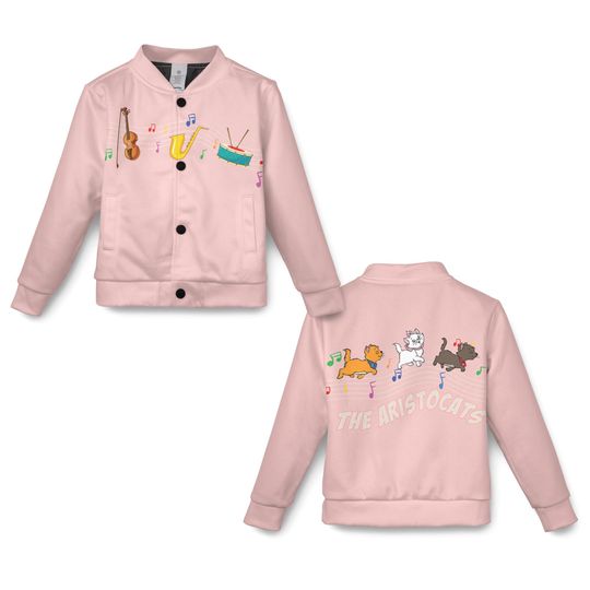 Discover Disney The Aristocats Jazz Cat Band Baseball Jacket, Streetwear Style Varsity Jacket, Disneyland  Family Trip, Birthday Gift For Cat Lovers