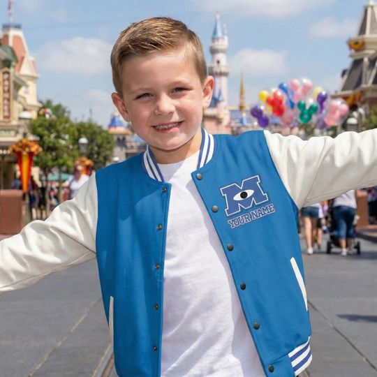 Discover Custom Monsters University Varsity Jacket Personalized Mike Wazowski Baseball Coat Disney Monsters Inc Costume Sulley Team Custom Name Gift