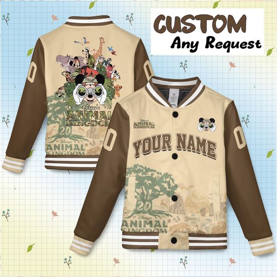 Discover Personalized Disney Animal Kingdom Jacket, Safari Mode Disney Jacket, Family Vacation, Mickey and Friends Animal Kingdom