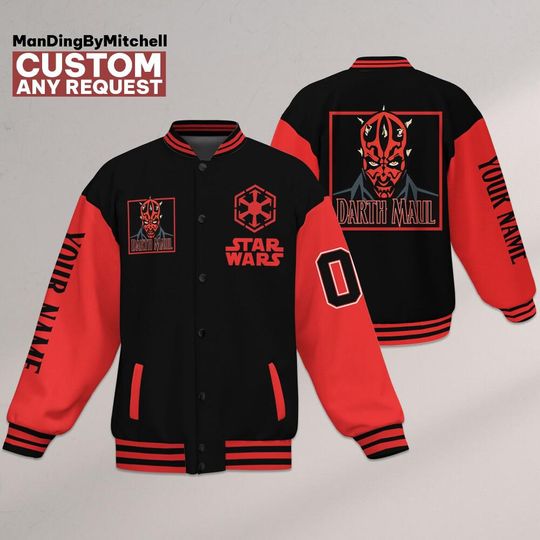 Discover Personalized Star Wars Dart Maul Varsity Jacket, Custom Disney Jacket, Star Wars Varsity, Disney Uniform Varsity