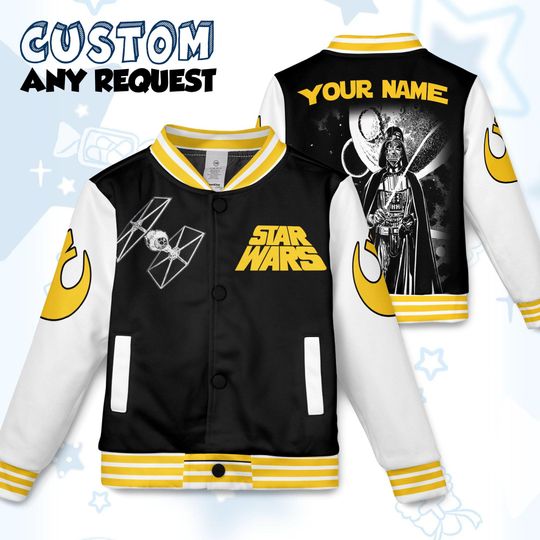 Discover Vintage Star Wars Darth Vader Rebel Alliance Baseball Jacket, Death Star Tie Fighter Galaxys Edge Trip Streetwear Jacket, Hollywood Studios