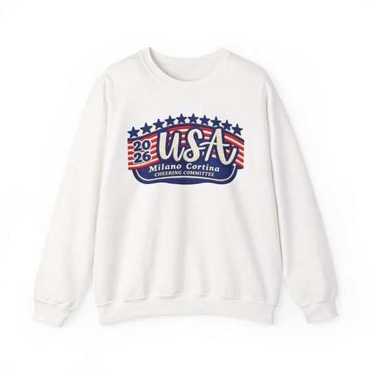 Discover USA 2026 Milano Cortina Winter Games Sweatshirt | Patriotic Winter Sports Italy Games Shirt | USA Cheering Committee gift for fan