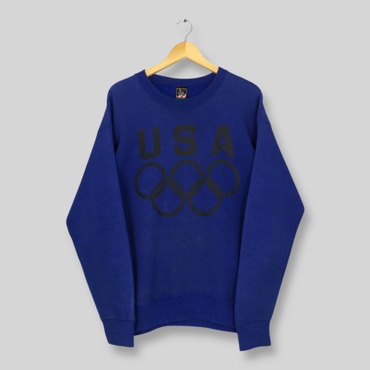 Vintage JcPenney Olympics Usa Sweatshirt Medium 1996 Olympics Jumper Olympics USA Spell Out Logo Crewneck Olympics United States Sweater M