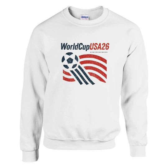 Discover USA 2026 World Cup Crewneck  Vintage Soccer Sweatshirt, Retro Football Fan Gear