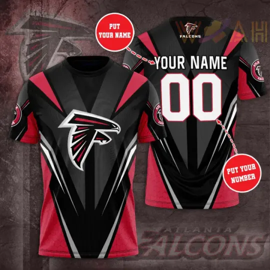 Atlanta Falcons Personalized 3D T-shirt
