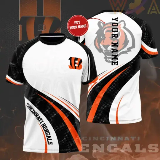 Cincinnati Bengals Personalized 3D T-shirt