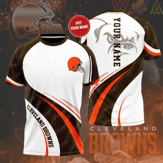 Cleveland Browns Personalized 3D T-shirt