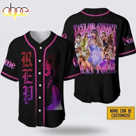 Discover Personalized Swift Eras Tour Baseball Jersey Shirt