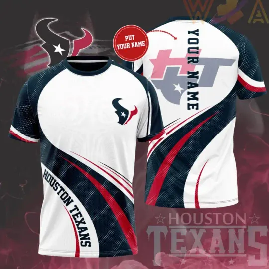 Houston Texans Personalized 3D T-shirt