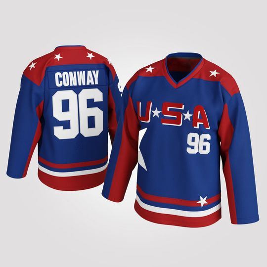 Discover #96 USA Mighty Ducks Hockey Jersey