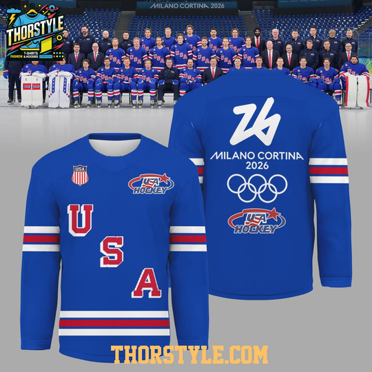 Discover USA Team 2026 Olympic Milano Cortina Celebrate Hockey Jersey