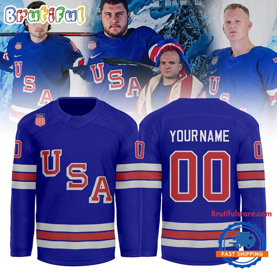 Discover USA 2026 Olympic Hockey Limited Edition Blue Jersey Shirt