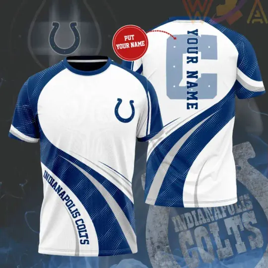Indianapolis Colts Personalized 3D T-shirt