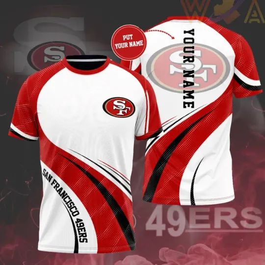 San Francisco 49ers Personalized 3D T-shirt