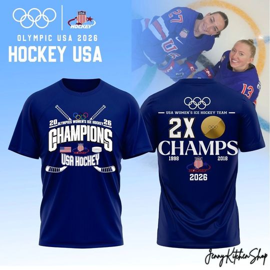 USA Hockey 2026 Olympic Women ICE 2X Champions Shirt