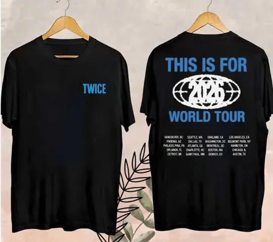 Discover TWICE This Is For 2026 Tour LA Pop-up Multicolor T-Shirt, , Gif  Fan