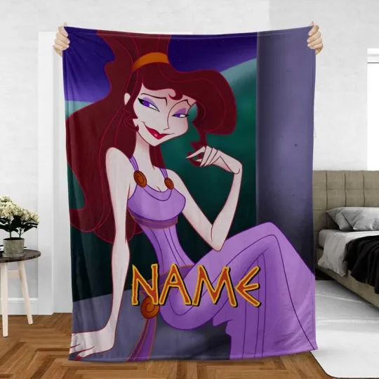 Disney Hercules Megara Princess Of Thebes And Hades Fleece Blanket