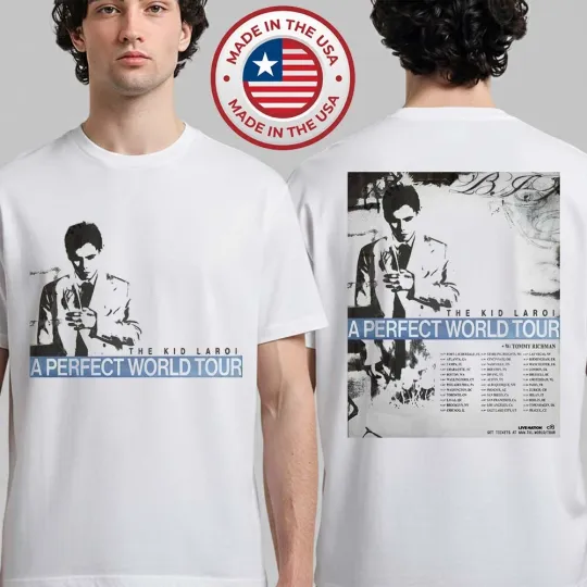 Discover The Kid Laroi A Perfect World Tour 2026 Schedule Dates T-Shirt