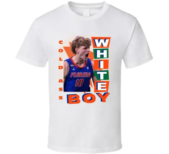 Discover Thomas Haugh Cold Ass White Boy Basketball T-Shirt