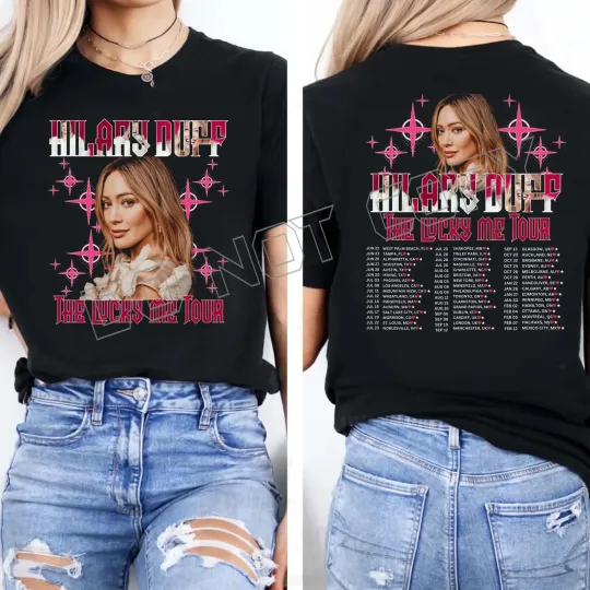 Discover Hilary Duff the Lucky Me Tour 2026 Unisex T-shirt