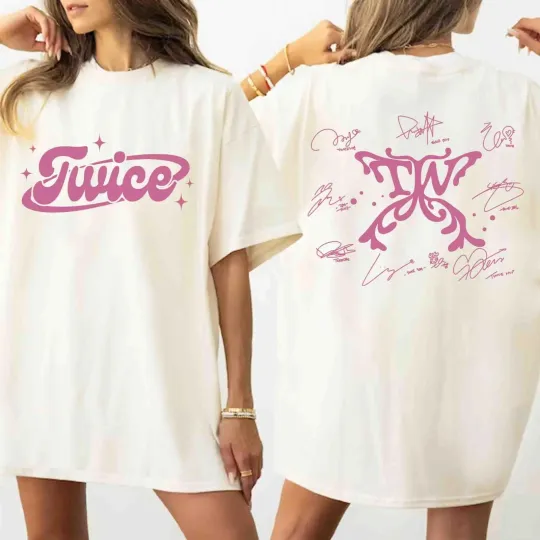 Discover Twice This is for World Tour 2026 Kpop Fan Gifts T-Shirt