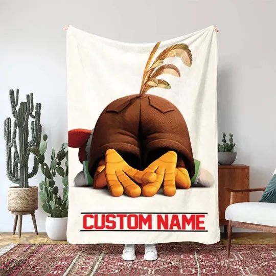 Discover Disney Chicken Little Characte Fleece Blanket, Custom Blanket Gift For Fan, Kids