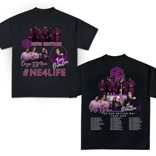 Discover New Ediitiion Way Tour 2026 Shirt,NE Shirt, R&B Music Fans, Tour Date 2026 Shirt