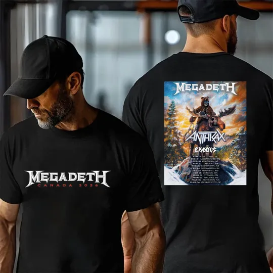 Megadeth World Tour Canada 2026 Tshirt