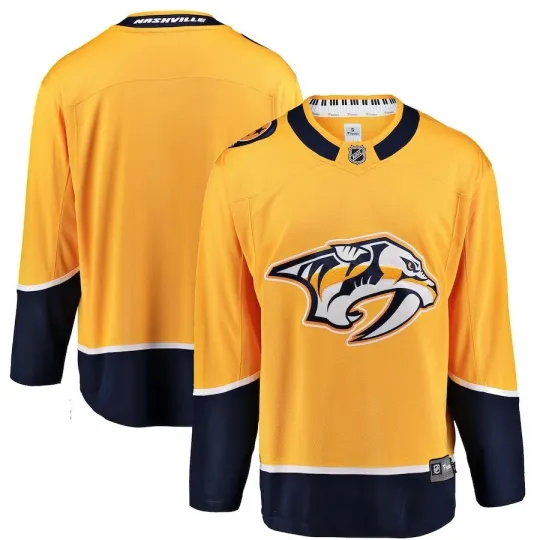 Discover Nashville Predators Premier Breakaway Yellow Jersey
