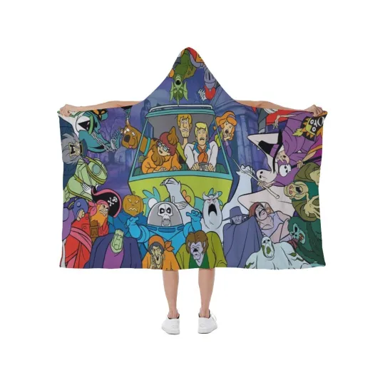 Discover Scooby-Doo Monster Mash Up! Print Hooded Blanket