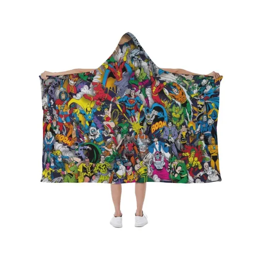 DC Comics Justice League Print Hooded Blanket