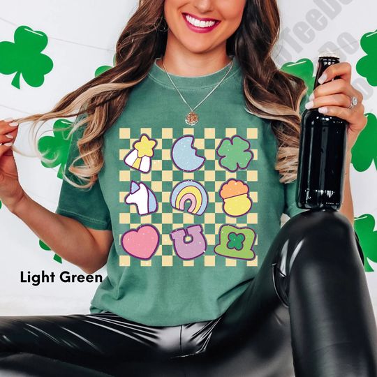Discover Comfort Colors Lucky Charm Shirt,Shamrock Rainbow Shirt, St Patricks Day Shirt,St Patricks Shirt,Lucky Shirt,St Patty's Good Luck Shirt