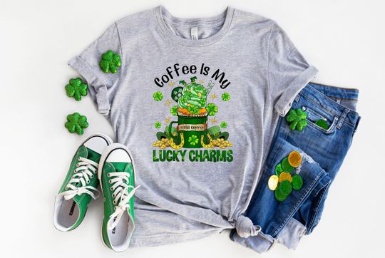 Discover St Patrick's Day Shirt, St Patrick's Latte Shirt, Saint Patricks Day Shirt, Green St Patricks Day Shirt