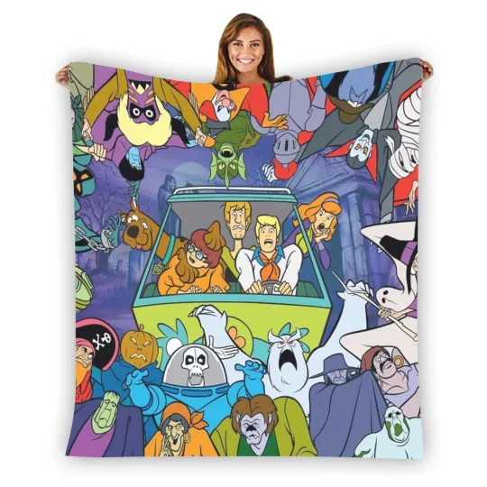 Scooby-Doo Monster Mash Up Fleece Blanket