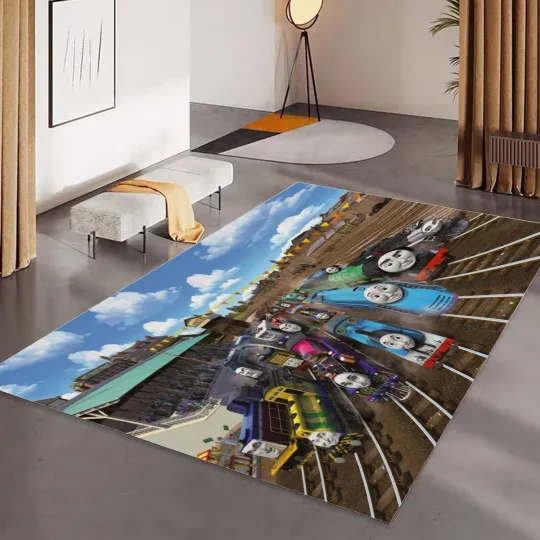 Discover Trains & Friends Rugs