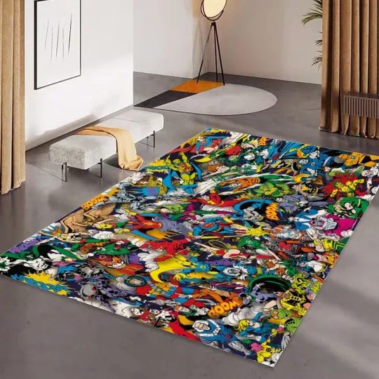Discover DC Comics Superheroes Rugs, Cute Rug