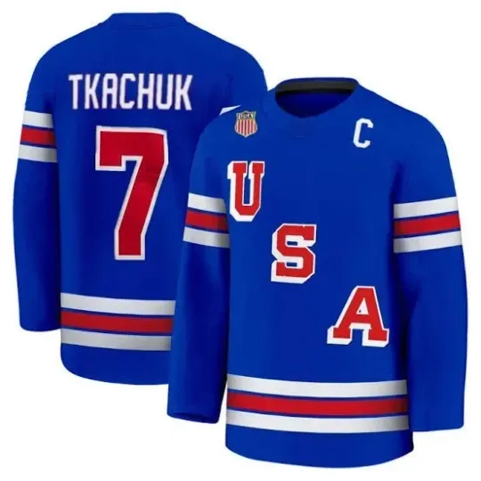 Discover Matthew Tkachuk Team USA Olympic 2026 Jersey