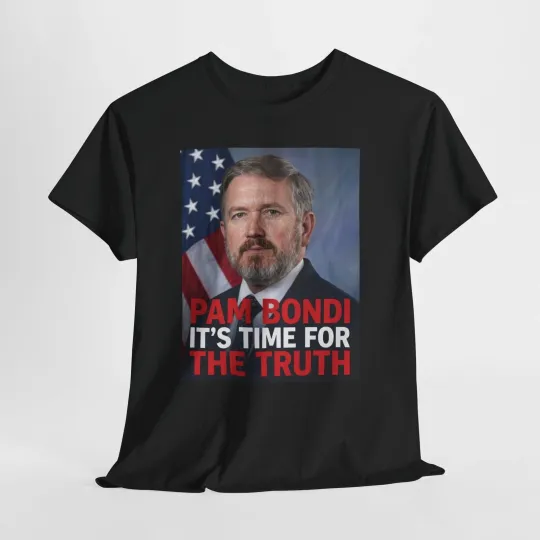 Discover Pam Bondi It's Time for the Truth T-Shirt | Political Portrait Tee