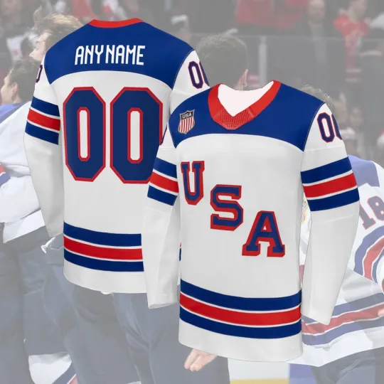 Discover Personalized USA Hockey Team 2026 Name & Number AOP Fan Made
